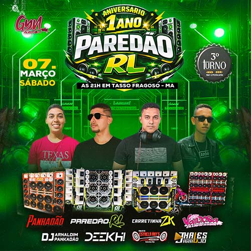 CD Aniversário de 1 Ano do Paredão RL