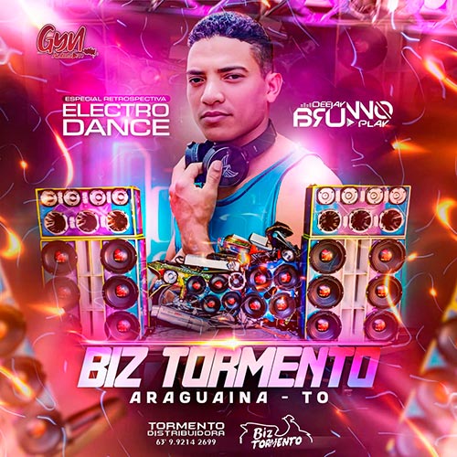 CD Biz Tormento Especial Retrospectiva Eletro Dance - Dj Bruno Play