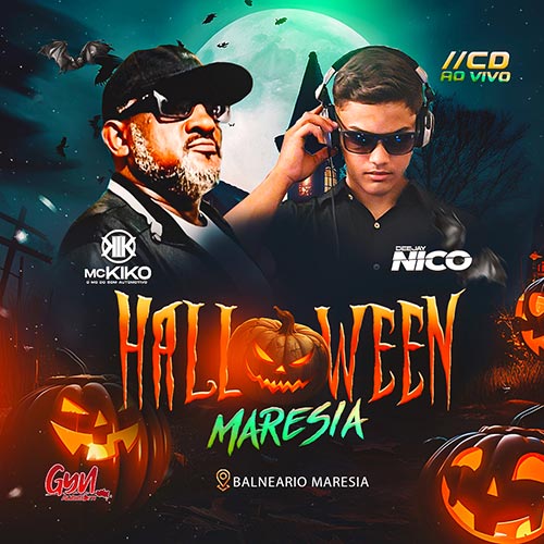 CD AO VIVO HALLOWEN BALNEARIO MARESIA - DJ NICO E MC KIKO.